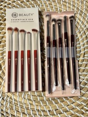 BK BEAUTY 5 Pc Essentials Professional Eye Brush Set New in Box $85